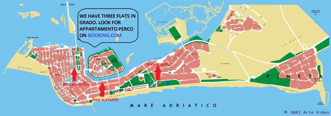 Appartamento Perco Riva Dandolo غرادو المظهر الخارجي الصورة